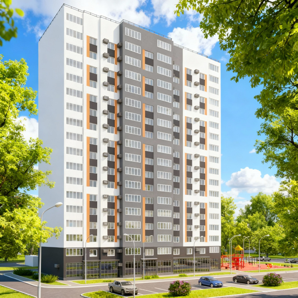 1-комнатная квартира в ЖК "Янтарный", 56.3 кв.м., улица Лабужского, Оренбург
