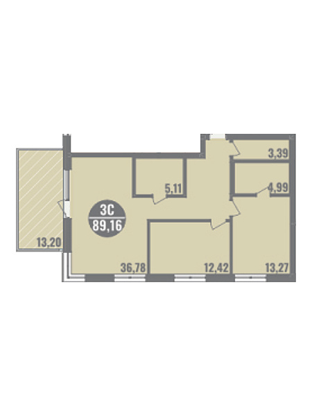 3-к квартира, 90 кв. м, Оренбург, проспект Гагарина, дом 40